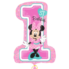 SUPERSHAPE MINNIE 1ST BIRTHDAY